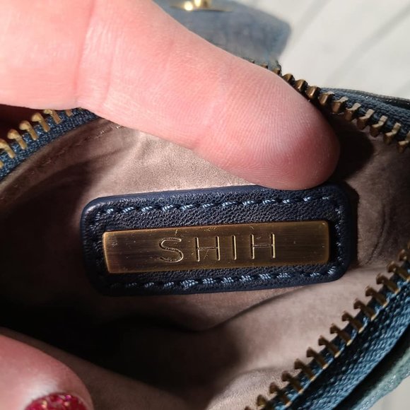 SHIH leather coin purse keychain green - Picture 4 of 7